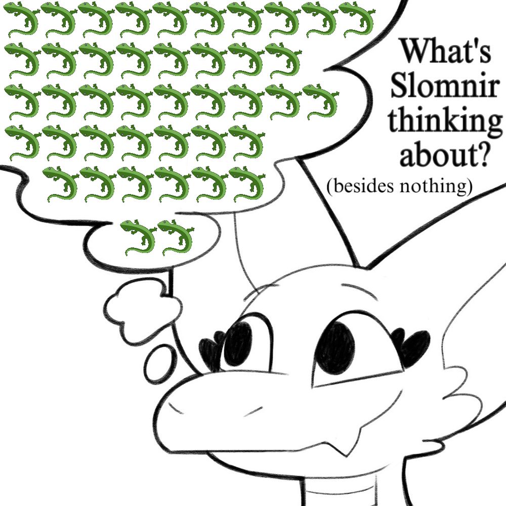 A Slomnir (kobold edition) thinking about lizards.