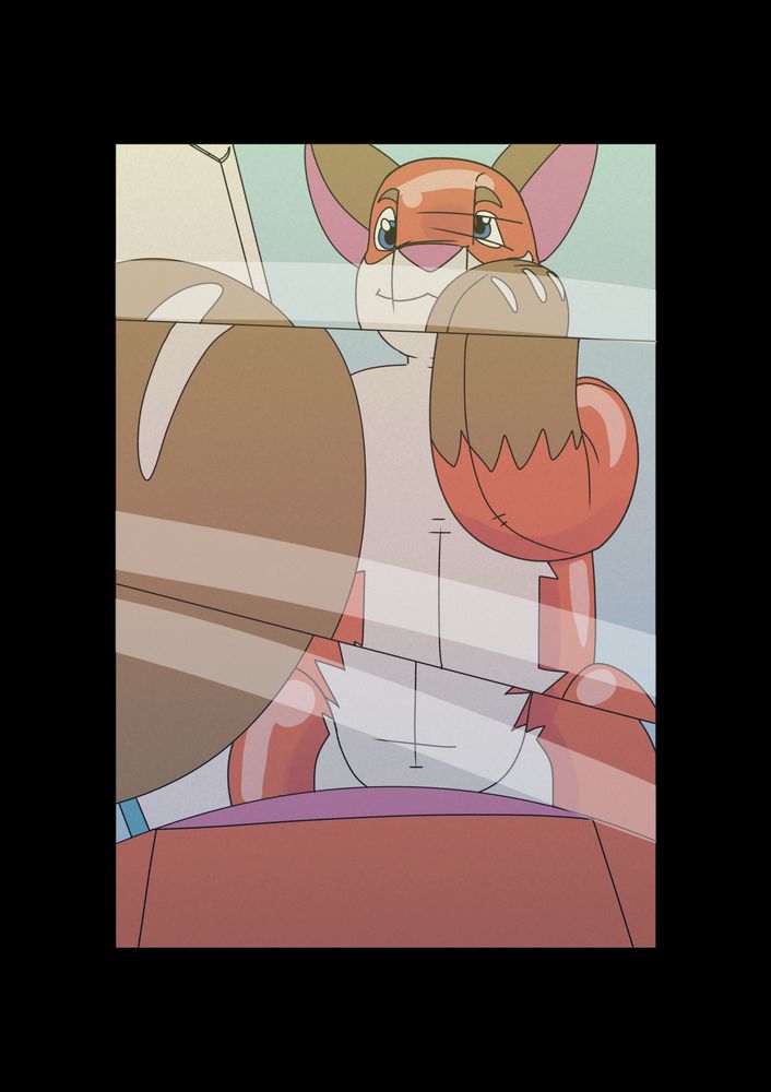 Inflatable fox transformation comic. part two.