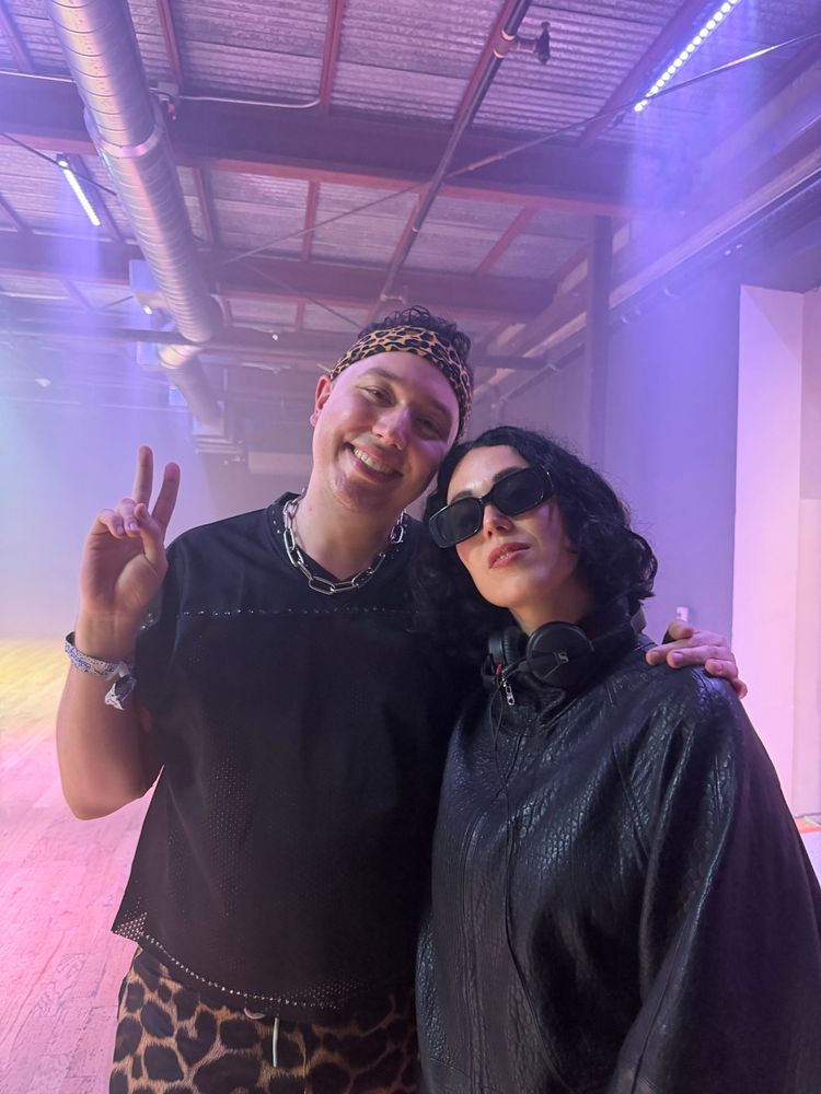 me and Kelly Lee Owens at her after party