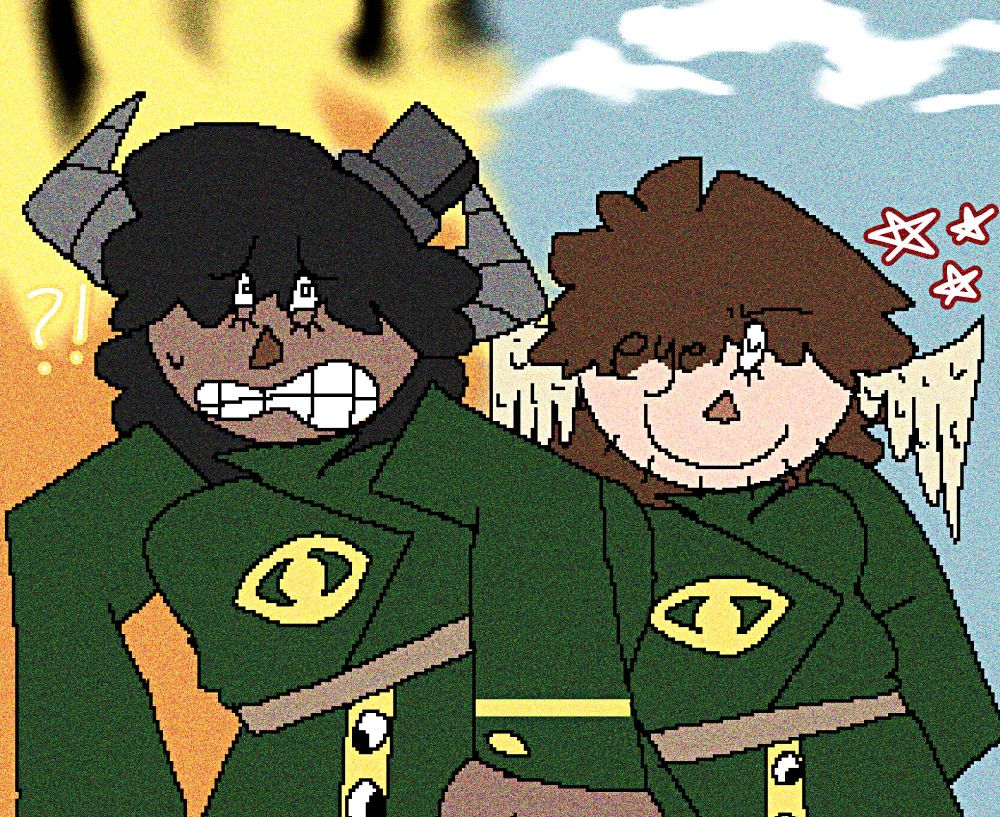 Opposite day! Didn't bother to shade them T_T