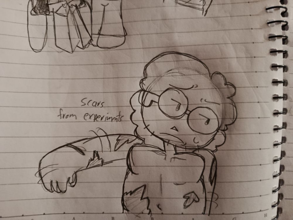 I remember reading in Steph_45's toyhouse that Muko has scars all over his body from failed experiments and chemicals(???) so i js threw that in cuz that's one of the reasons I'm so attached to him HSHSSJSHSJSJSJKAJSSJKSJSSI MUKO YOU FUCKING IDIOT STUPID DUMBASS /pos 