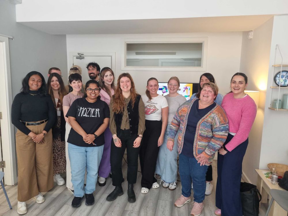 Almi, our coordinator, with members of the GOSHH crew in Limerick, alongside staff members from Focus Ireland and Rape Crisis Midwest.