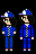 an old character sprite vs a new one