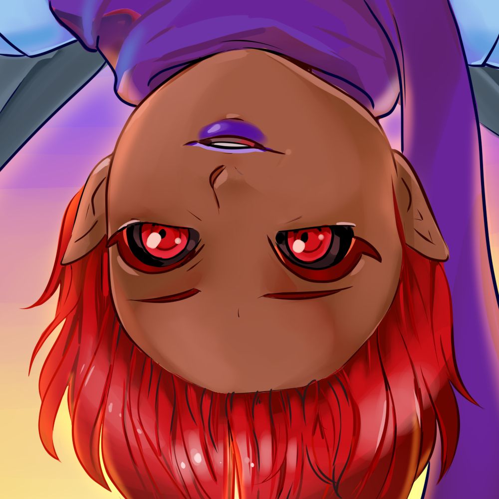 Sydney, the pacted demon partner. She's a puca taking human with demonic eyes and wings.