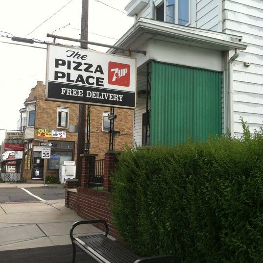 Pizza Place sign in Frackville,
 PA