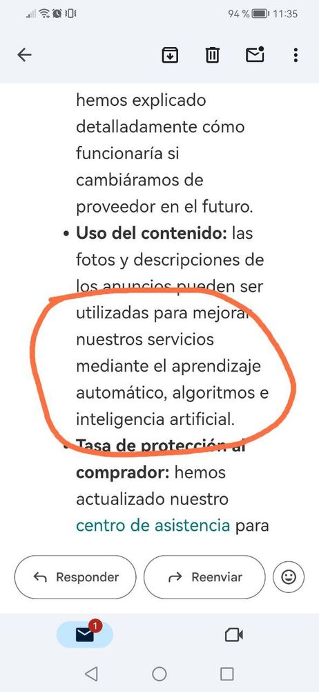 Cambio en las condiciones de Vinted. Ahora van a usar las imágenes de los productos para entrenar IA
