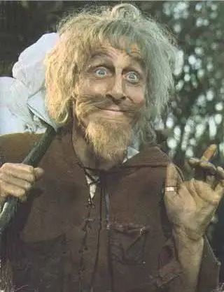 A picture of Catweazle waving at you