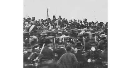 President Abraham Lincoln delivers the Gettysburg Address, November 19, 1863