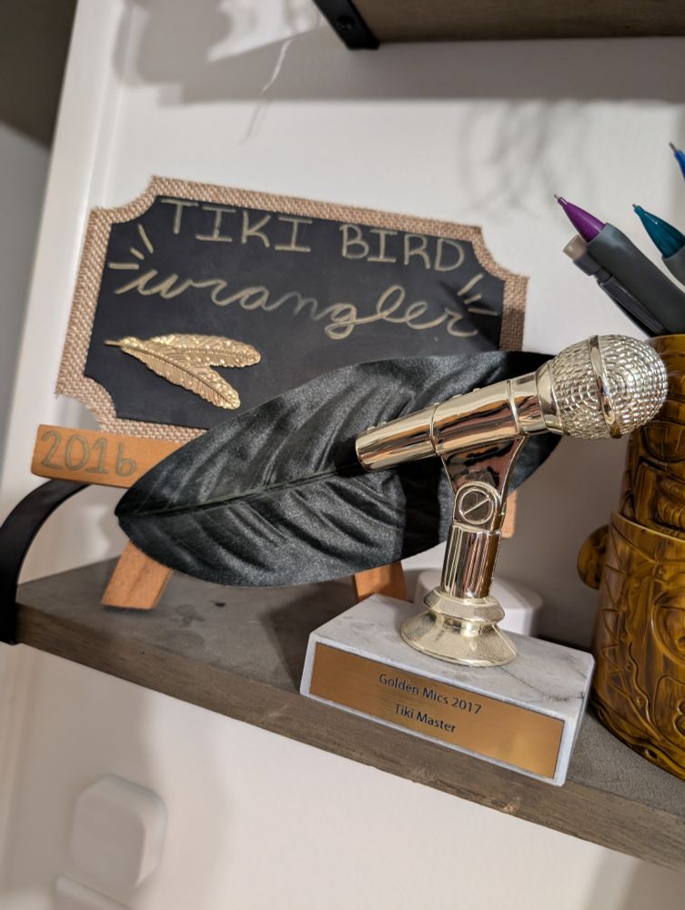 2 of my awards from the Golden Mics 2016 and 2017. They are both for 