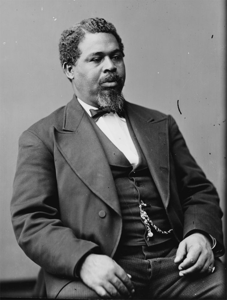 Black man Mr. Robert Smalls in a suit with his brilliant self!
