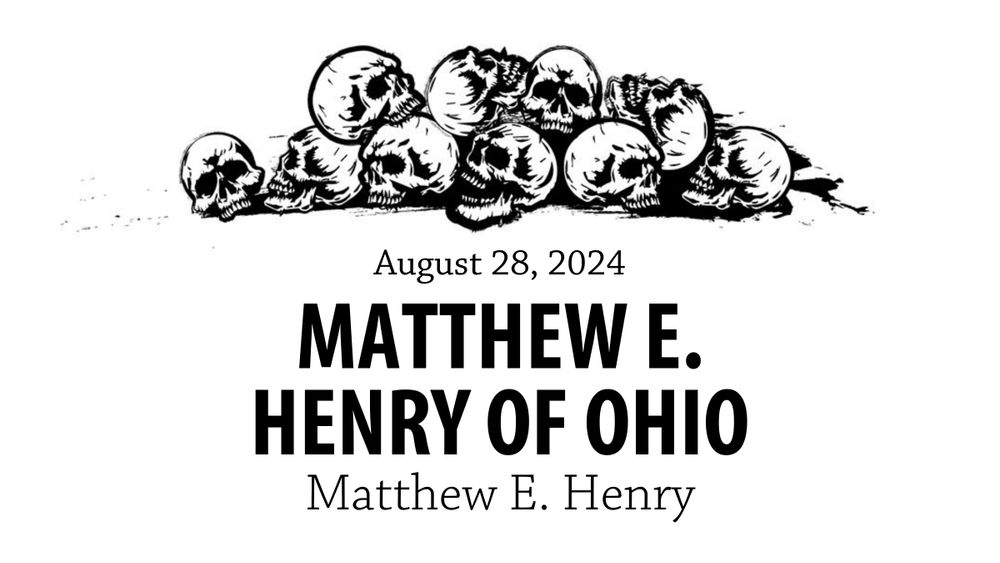 Matthew E. Henry of Ohio by Matthew E. Henry