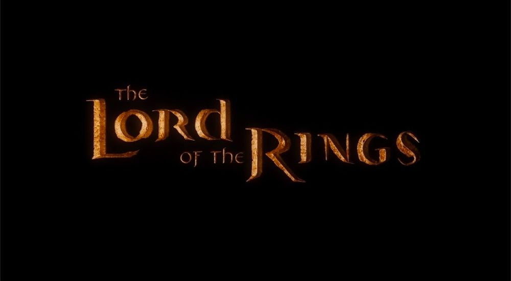 "The Lord of the Rings" movie title screen