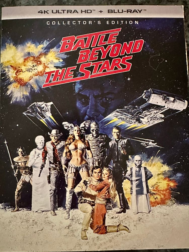 Cover for the BATTLE BEYOND THE STARS 4K rerelease.