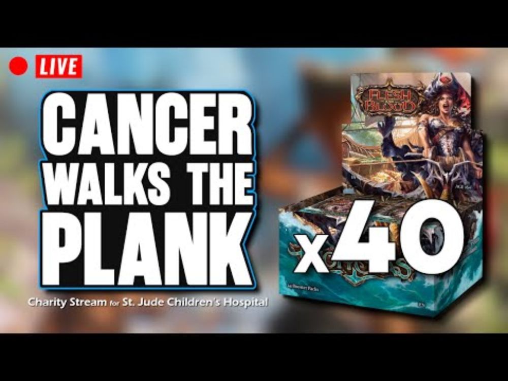 🔴 CRACKING 40 BOXES OF HIGH SEAS  |  CHARITY STREAM  |  FLESH & BLOOD TCG