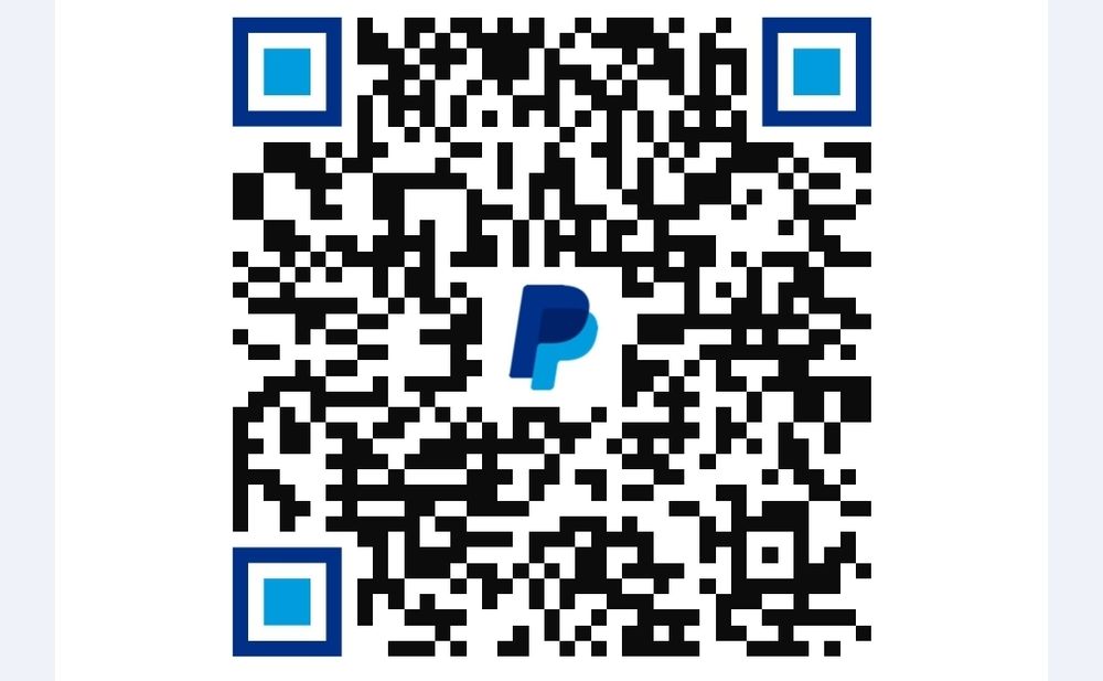 PayPal QR code.