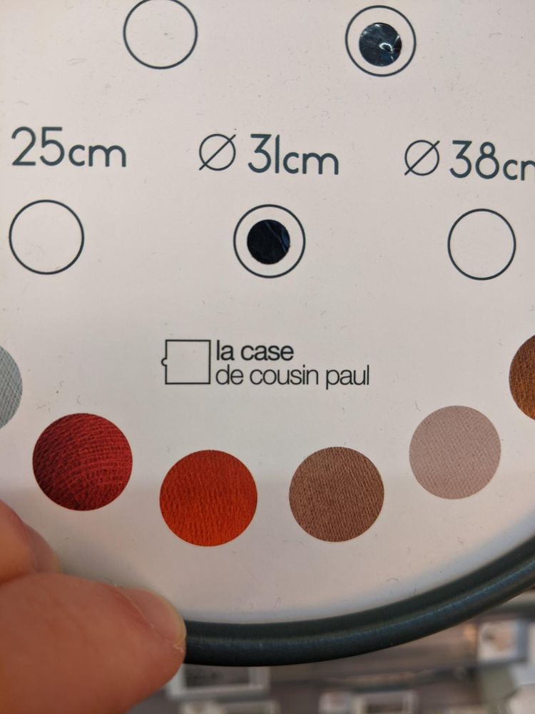 marque de luminaires en tissu « la case de cousin Paul »