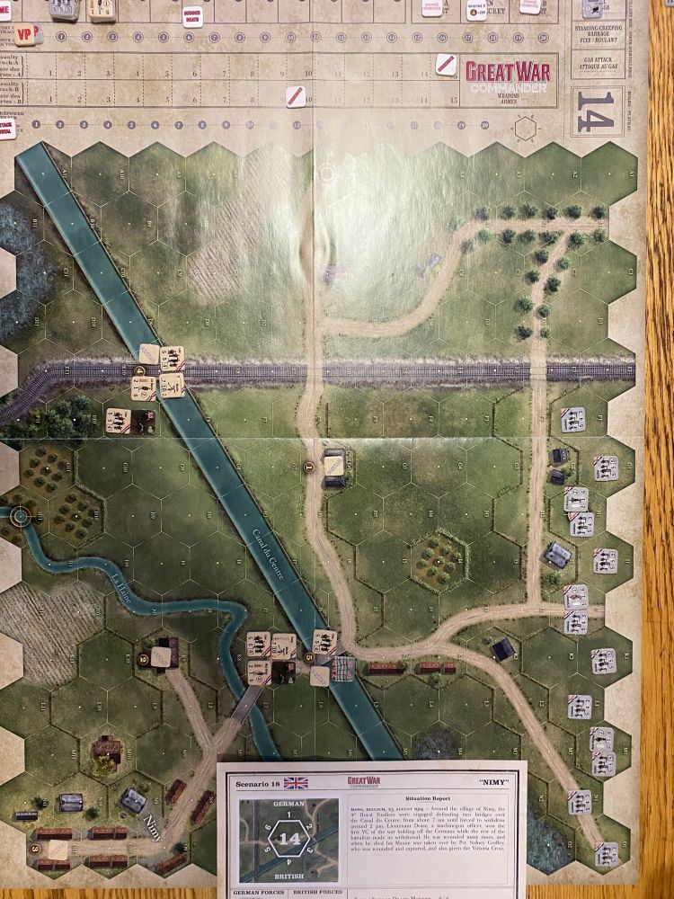 Great War Commander scenario 18 starting setup. 