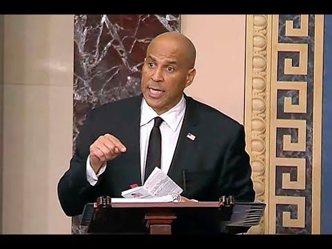 LIVE BREAKING: Senator Cory Booker approaches floor speech RECORD