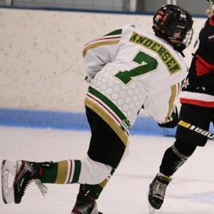 Poul Andersen scores one of his two goals in MPH's win over Velocity Black in a 2020 Bantam Game