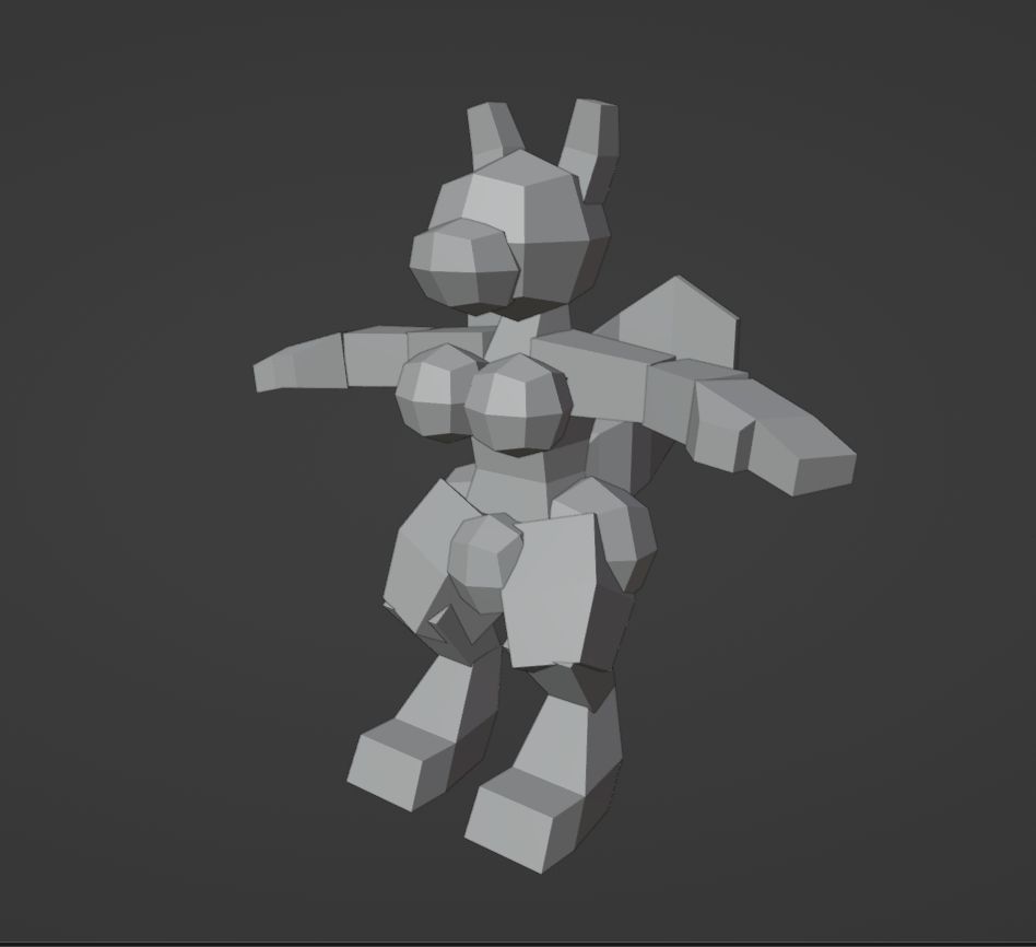 box model of a dragon - front view with funny boobs