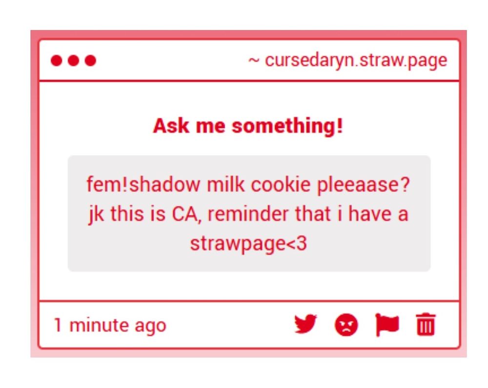 My straw page ask