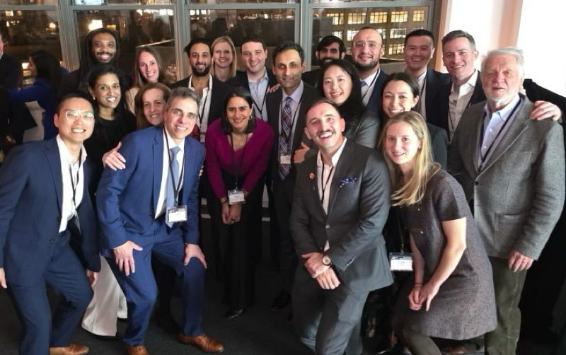 Fellows and faculty of Columbia GI at the NYSGE annual business dinner 
