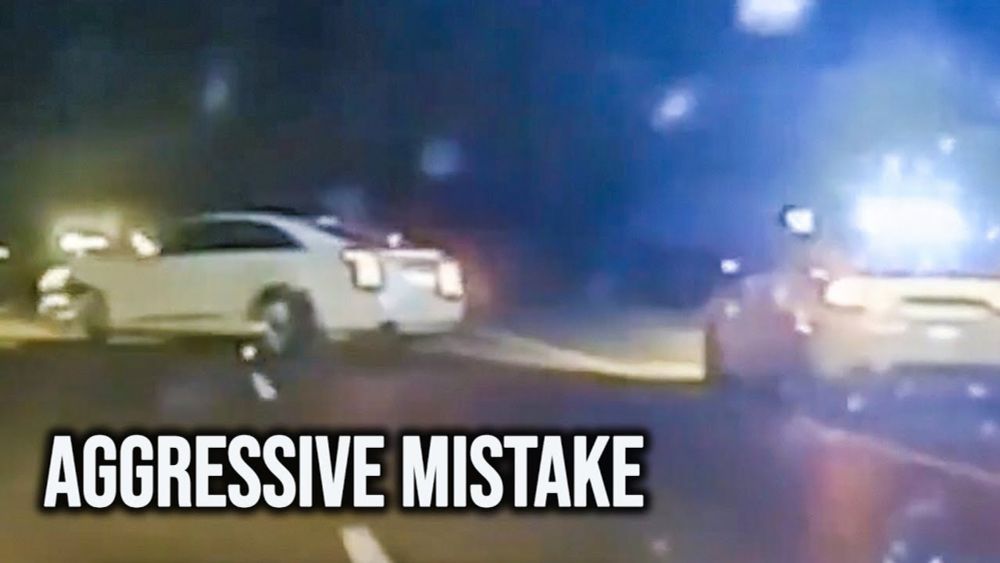 State Trooper Pulls Aggressive Move, CAUGHT ON CAMERA Hitting Wrong Car