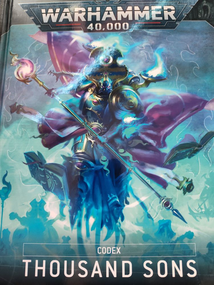 Cover of the Thousand Sons Codex for Warhammer 40k