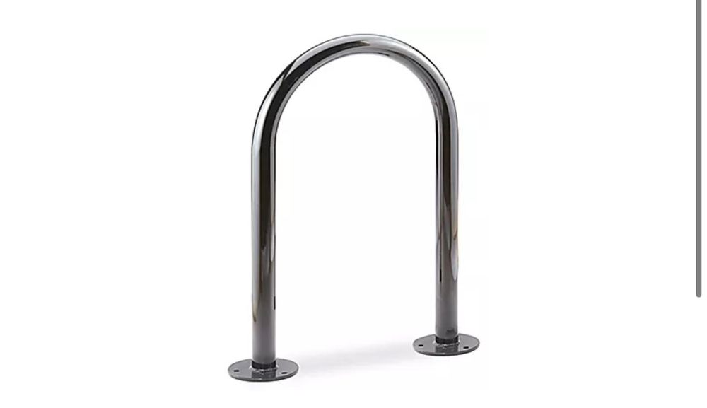 Simple staple bike rack. 