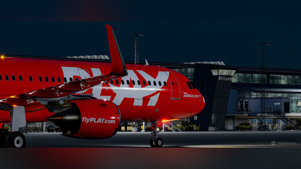 PLAY A21N Taxiing in Billund Airport, by Bernt