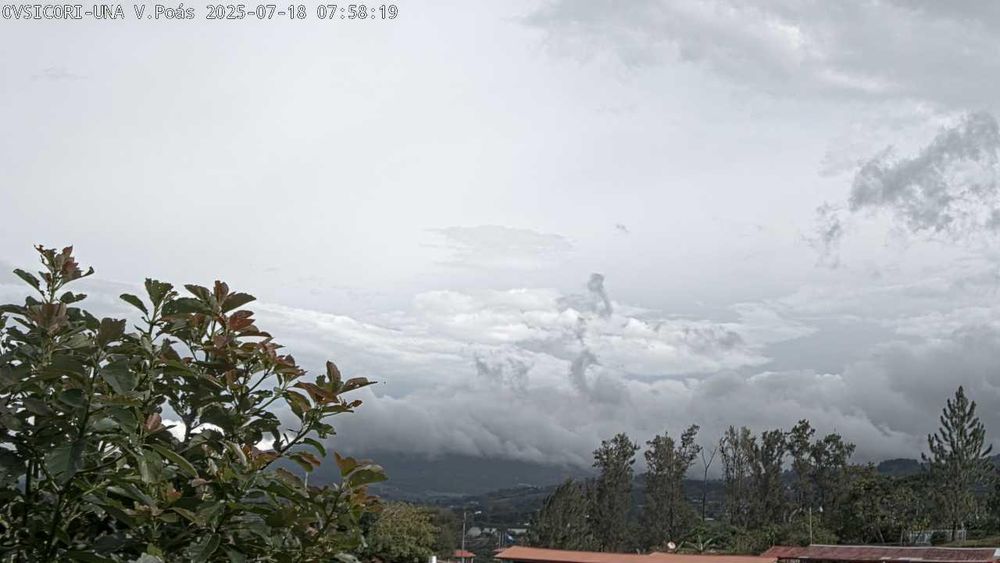 Webcam Volcán Poás. Vista desde Santa Barbara de Heredia