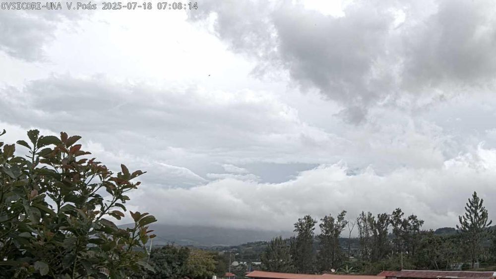 Webcam Volcán Poás. Vista desde Santa Barbara de Heredia