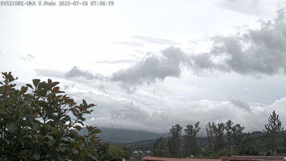 Webcam Volcán Poás. Vista desde Santa Barbara de Heredia