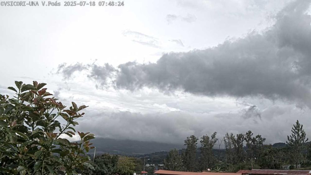 Webcam Volcán Poás. Vista desde Santa Barbara de Heredia