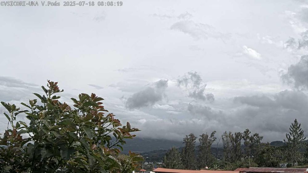 Webcam Volcán Poás. Vista desde Santa Barbara de Heredia