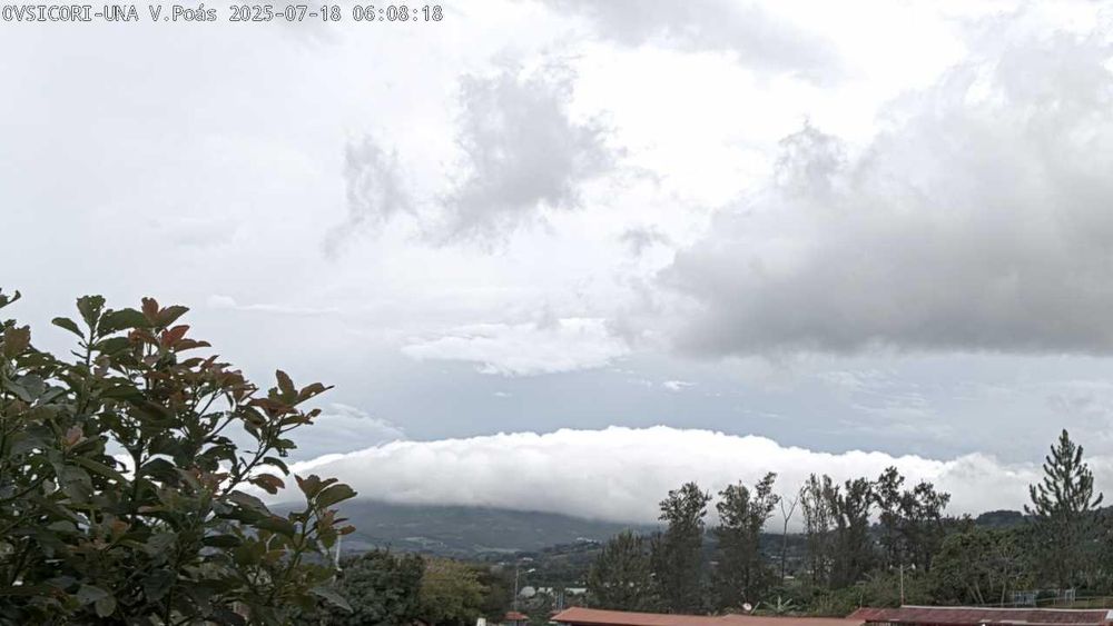 Webcam Volcán Poás. Vista desde Santa Barbara de Heredia