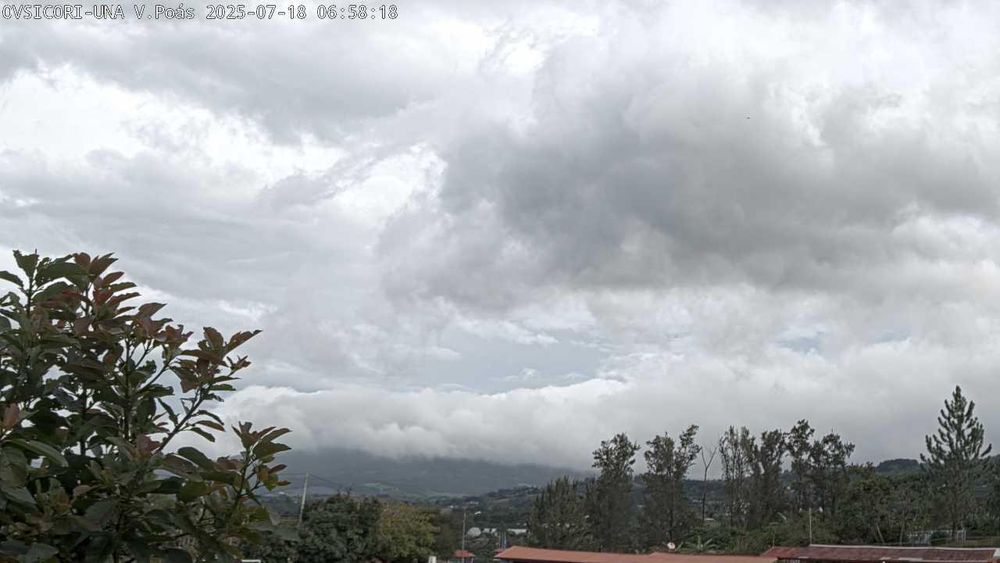 Webcam Volcán Poás. Vista desde Santa Barbara de Heredia