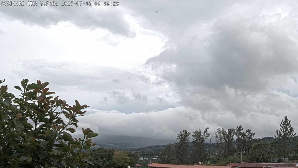 Webcam Volcán Poás. Vista desde Santa Barbara de Heredia