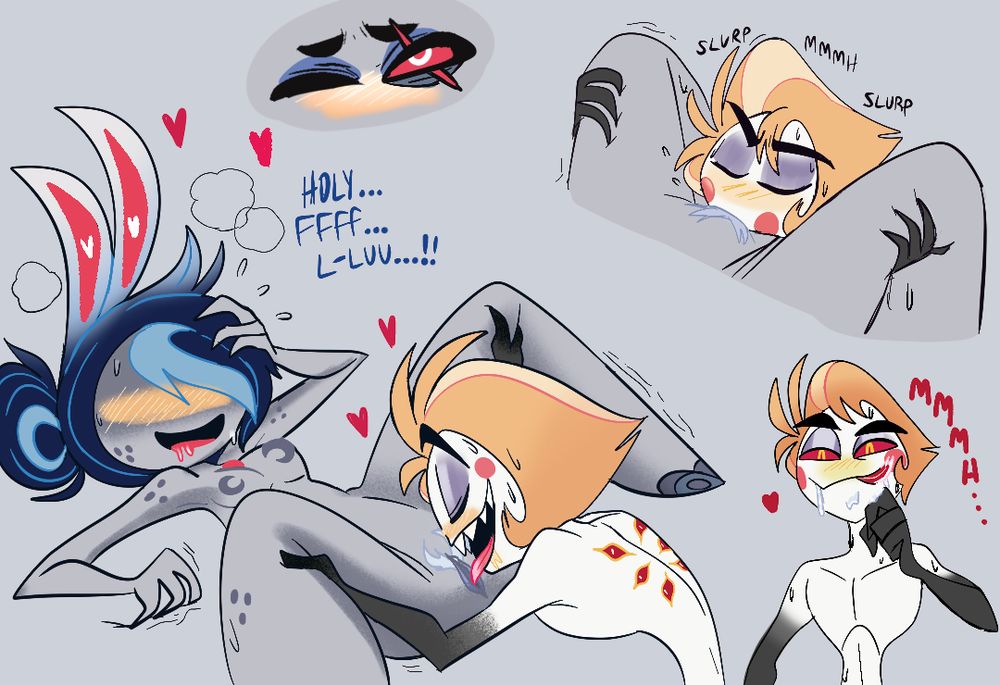 Lucifer eats out Dee/Selene, they are both enjoying it as two touch starved ppl. 