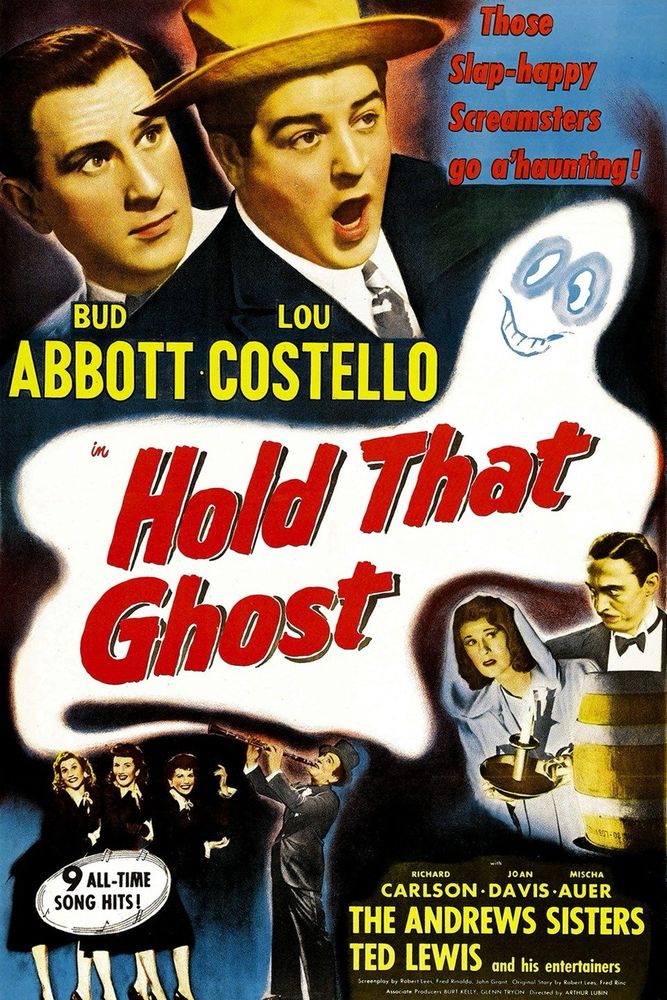 Hold That Ghost 1941 film poster.