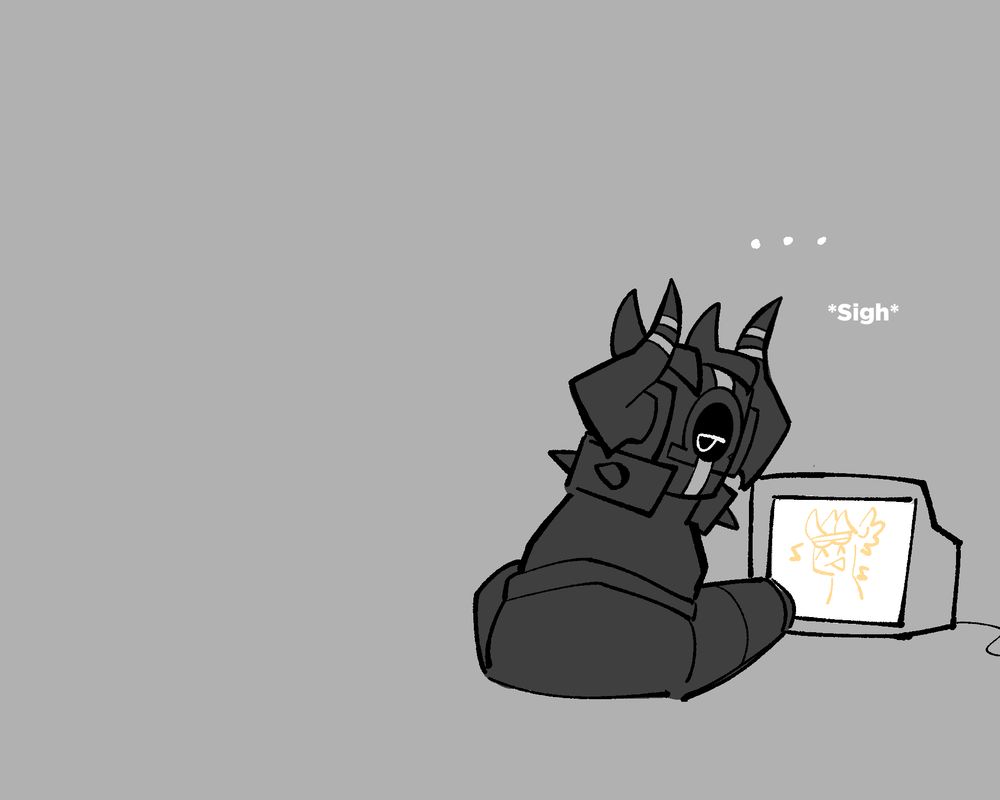 Carnage turns around from his daily television to face Pwnatious, sighing. 