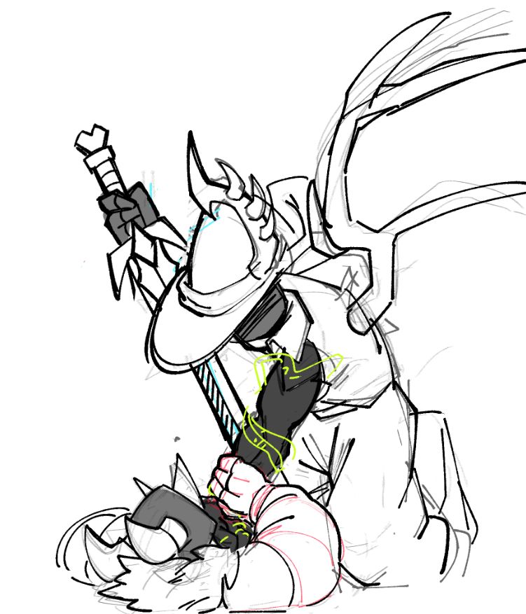 Darkheart stabbing the shit out of Zuka Oohhhhh he choking him with one arm too
