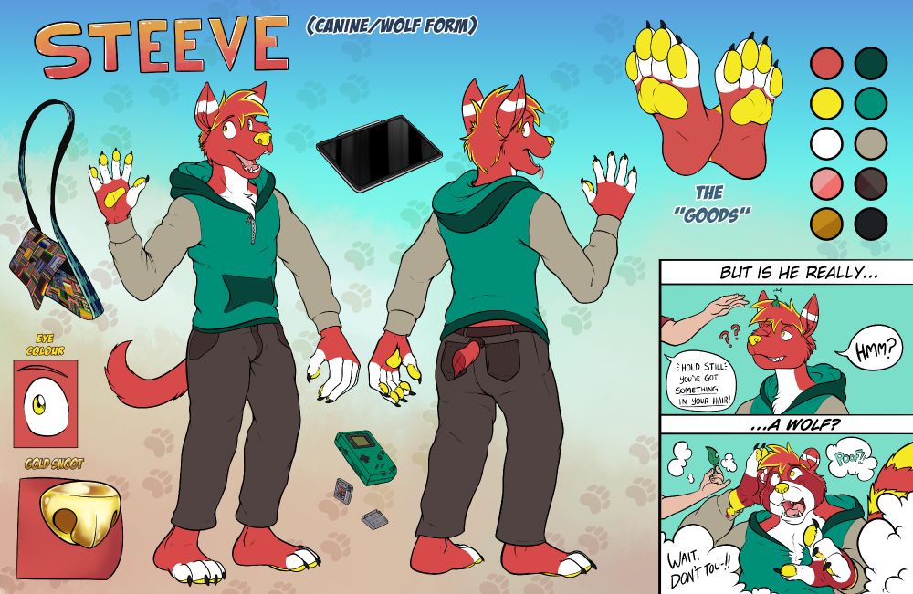 Main Sona Steeve Reference Sheet Clothed. (2023)