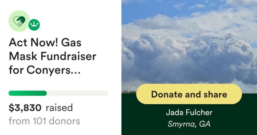 Donate to Act Now! Gas Mask Fundraiser for Conyers Residents, organized by Jada Fulcher