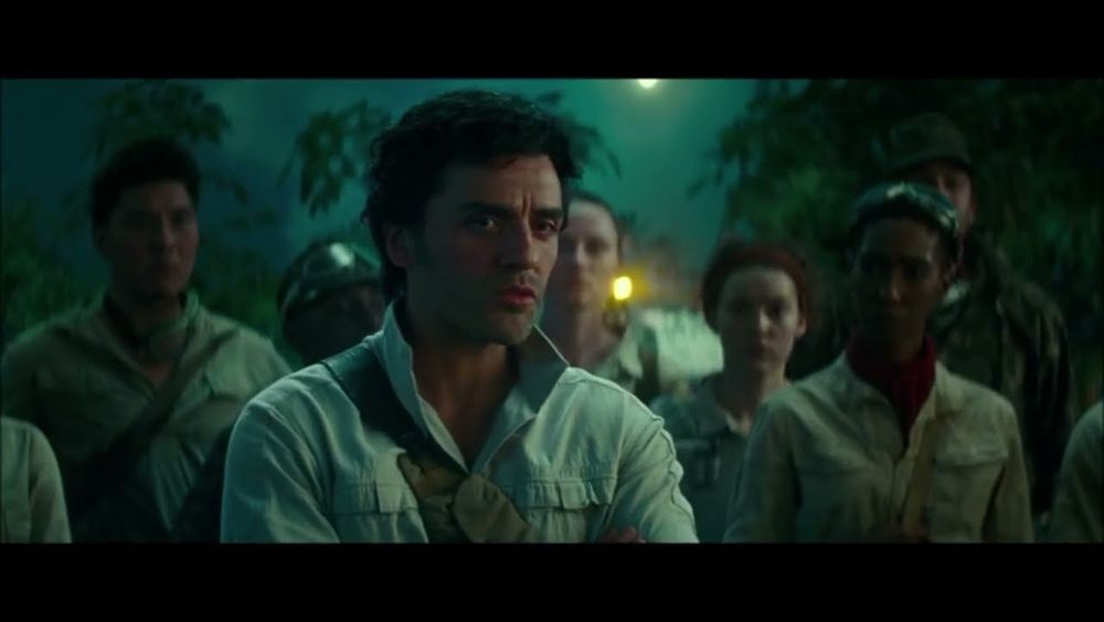 Oscar Isaac in Rise of Skywalker saying the iconic line, “Somehow Palpatine returned.”