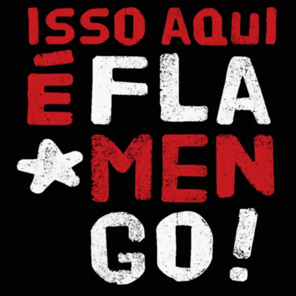 a black background with red and white letters that say isso aqui efla men go