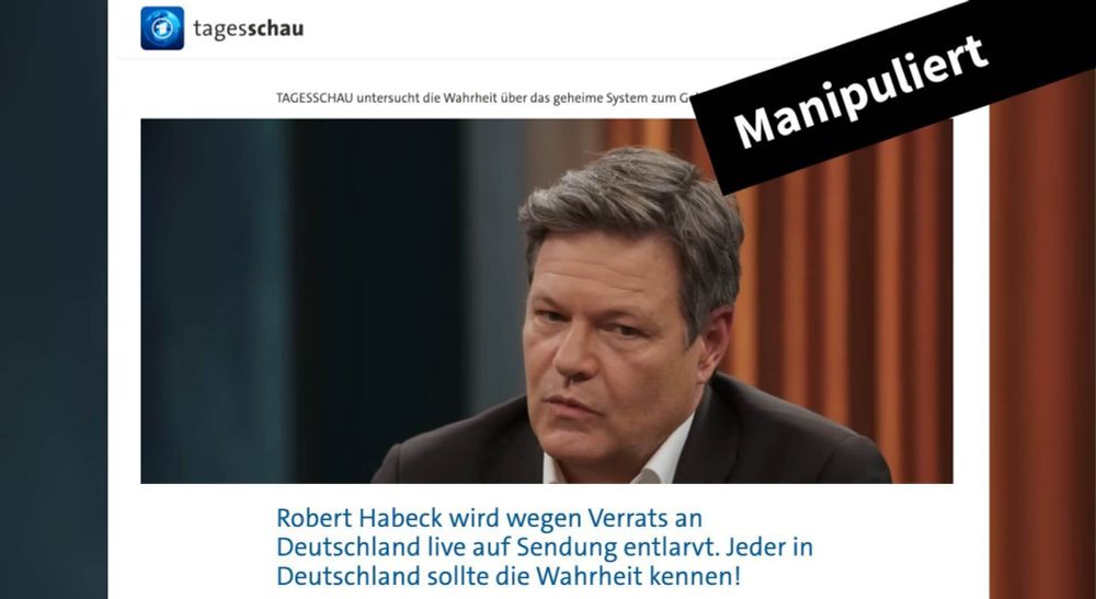 Angebliche Krypto-Werbung: Gefälschter Tagesschau-Artikel über Robert Habeck kursiert auf Facebook