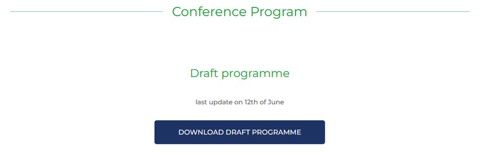 EHPS draft programme, last update on 12 June
