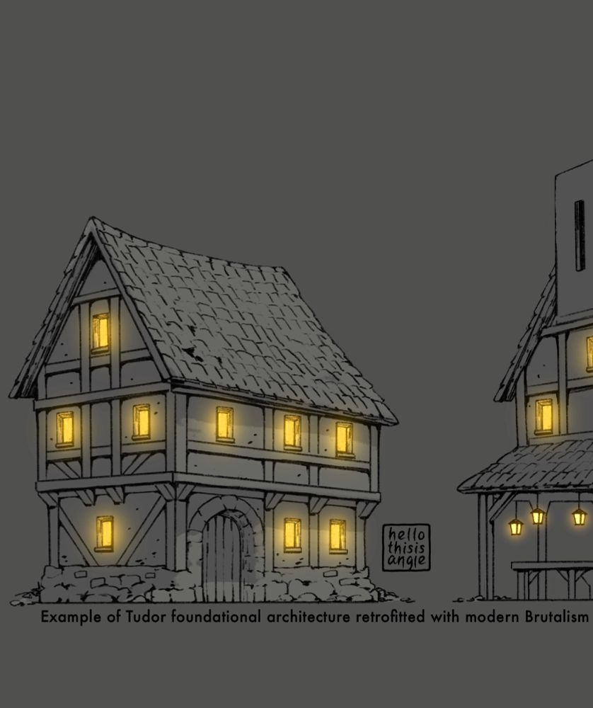 Tudor style home before being retrofit