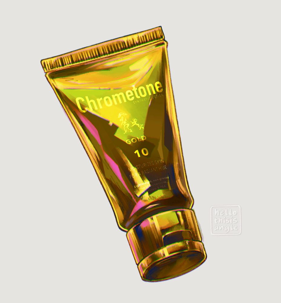 Gold skin lotion